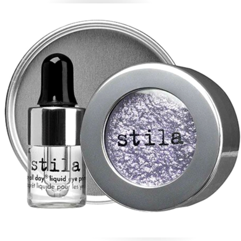 STILA Magnificent Metals Foil Finish Eye Shadow & #37 Silicone Applicator Bundle